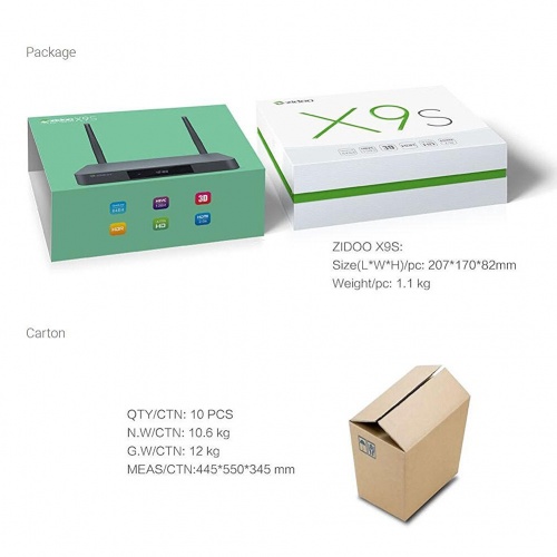 Zidoo X9S android tv box  9